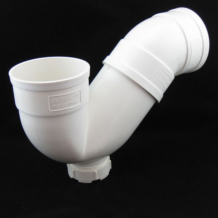 p弯排水管件 pvc-u 排水管下水道管件 厨房厕所*产品图片,p弯排水管